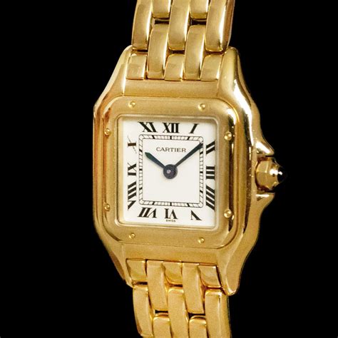 cartier gold watch ladies - panthère de Cartier watch price.